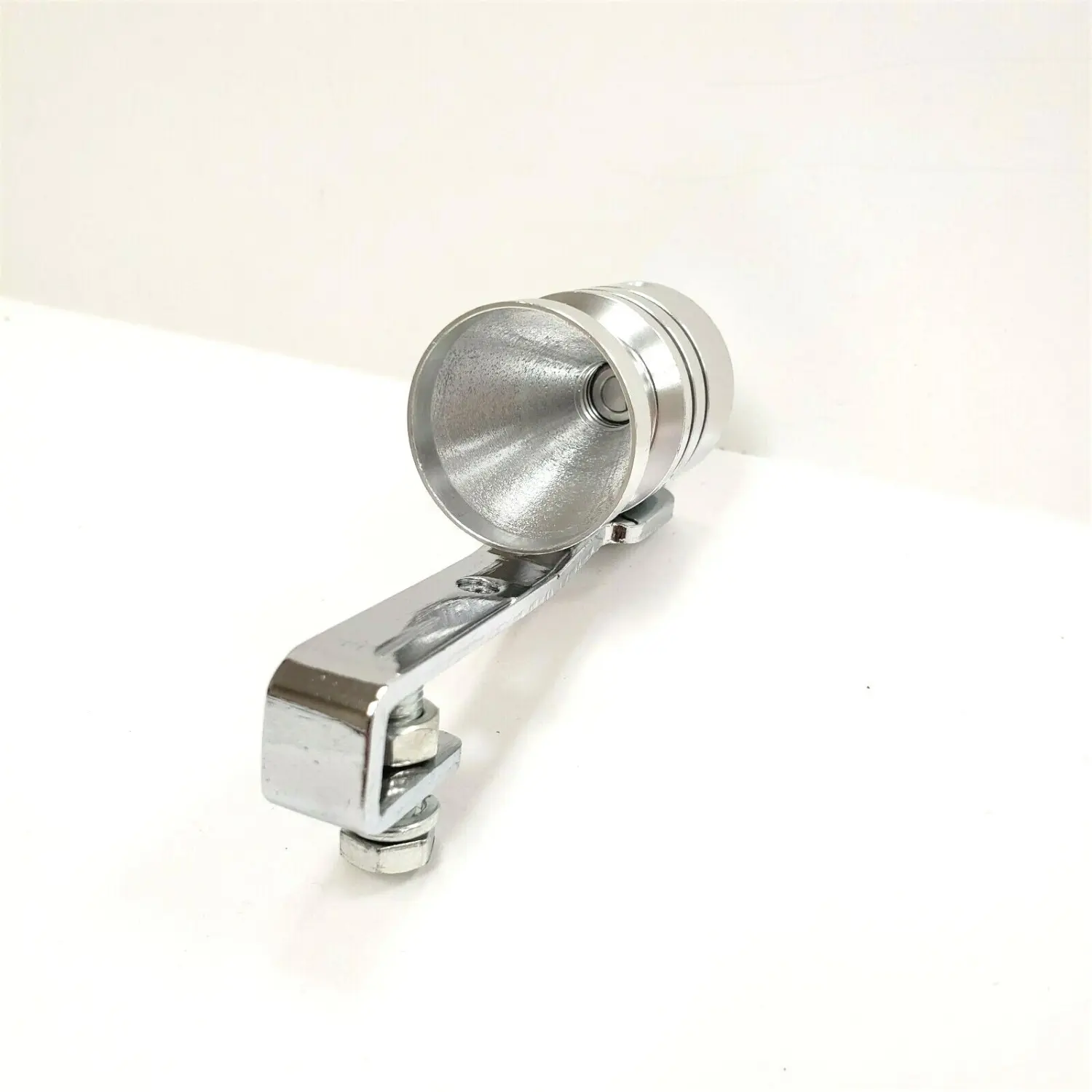 1x Turbo Sound Whistle Simulator Muffler Silver Exhaust Pipe Whistler 2.25" SM