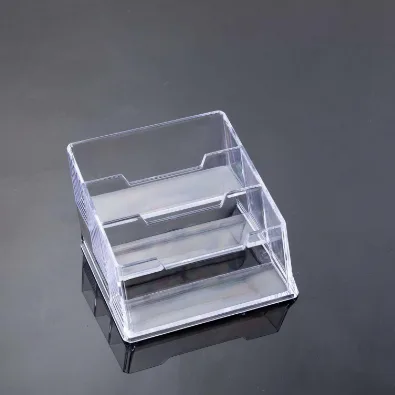 23 Transparent Desktop Nameplate Stand Triple Layer