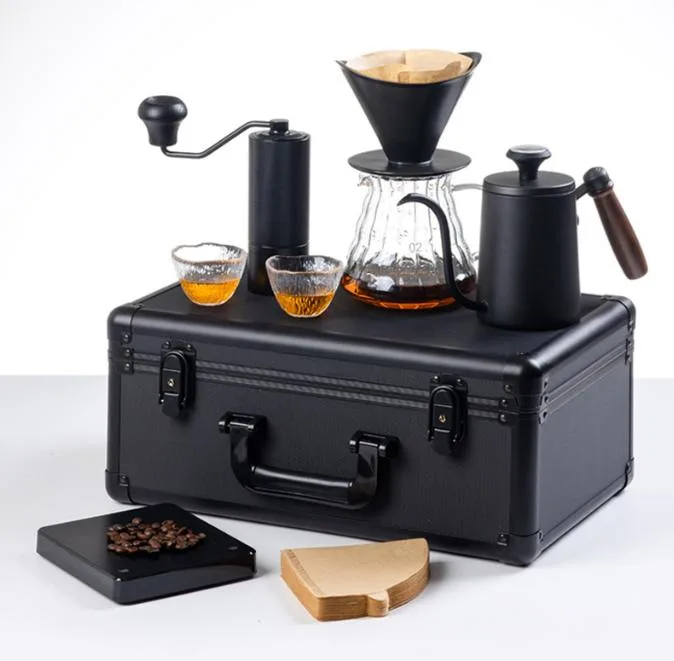 Aluminum Carry Case Pour-Over Coffee Set