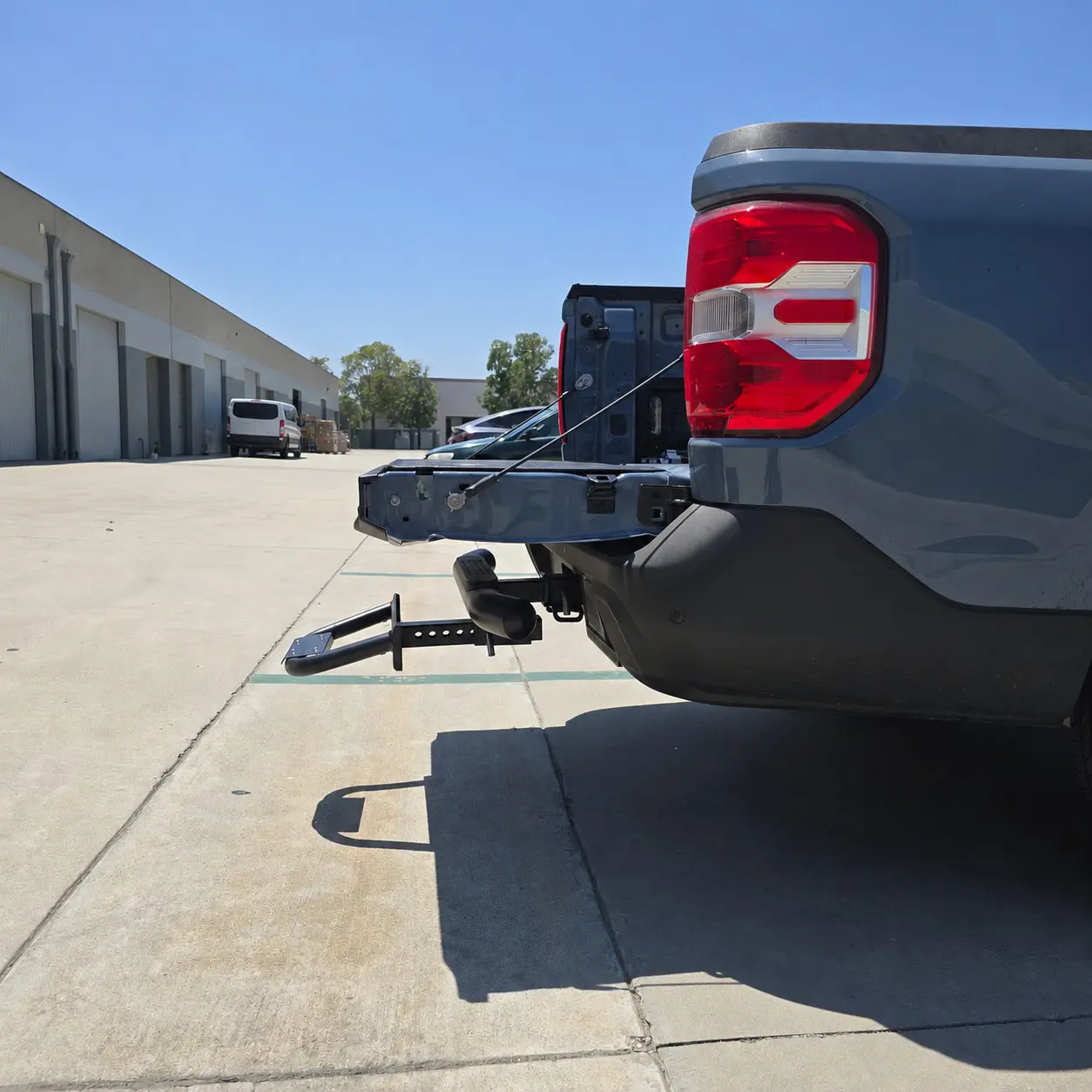 For 2" Receiver Heavy Duty Steel Tow Hitch Drop Step Bar Black Extend Extendable