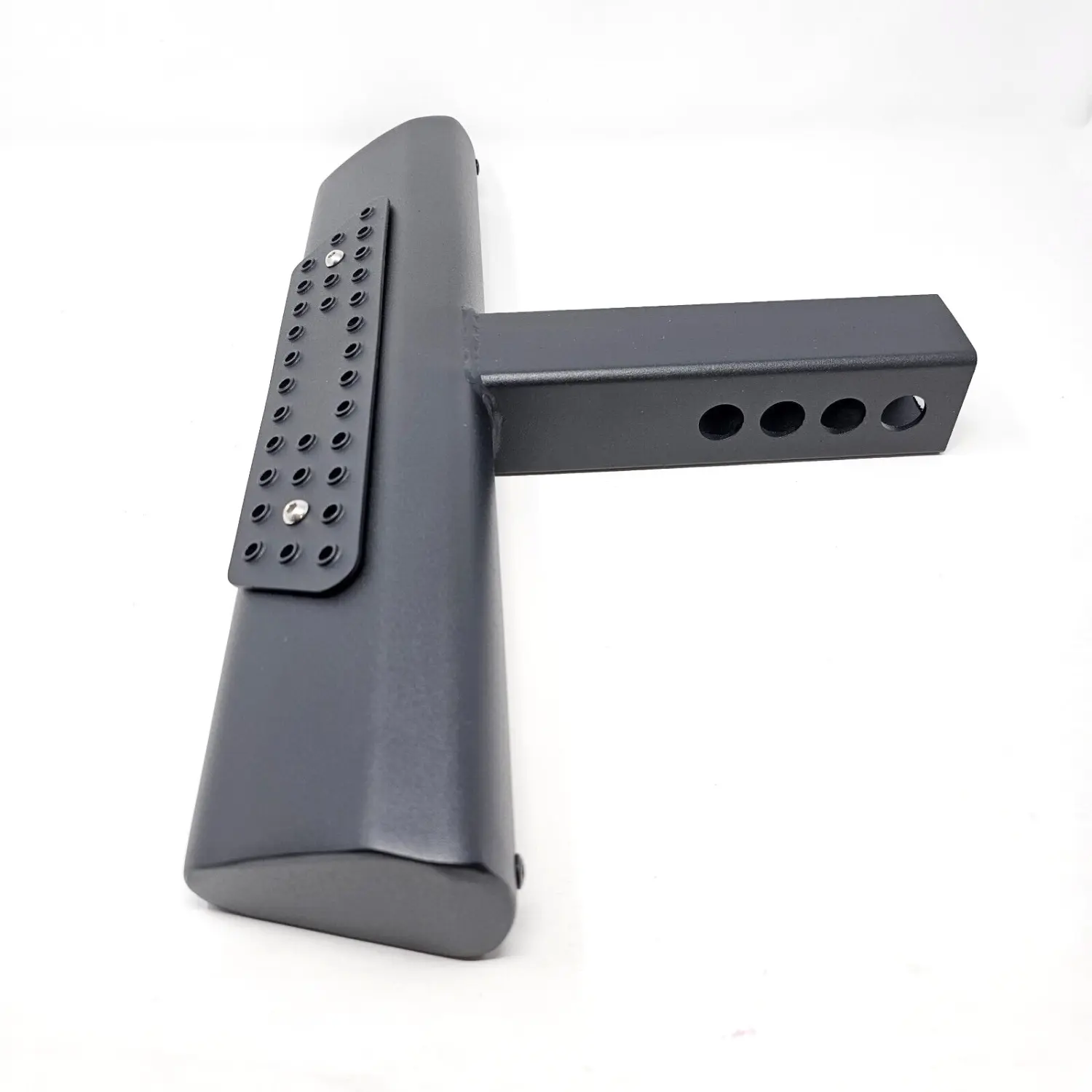 For 2" Receiver Heavy Duty Steel Tow Hitch Step Bar Guard Black 18" Straight Pad