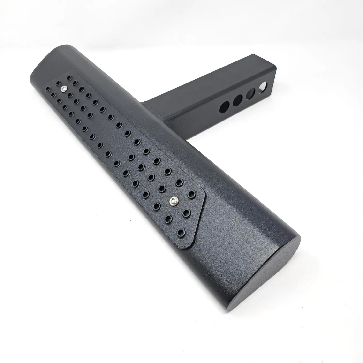 For 2" Receiver Heavy Duty Steel Tow Hitch Step Bar Tube Black 18" Straight Edge