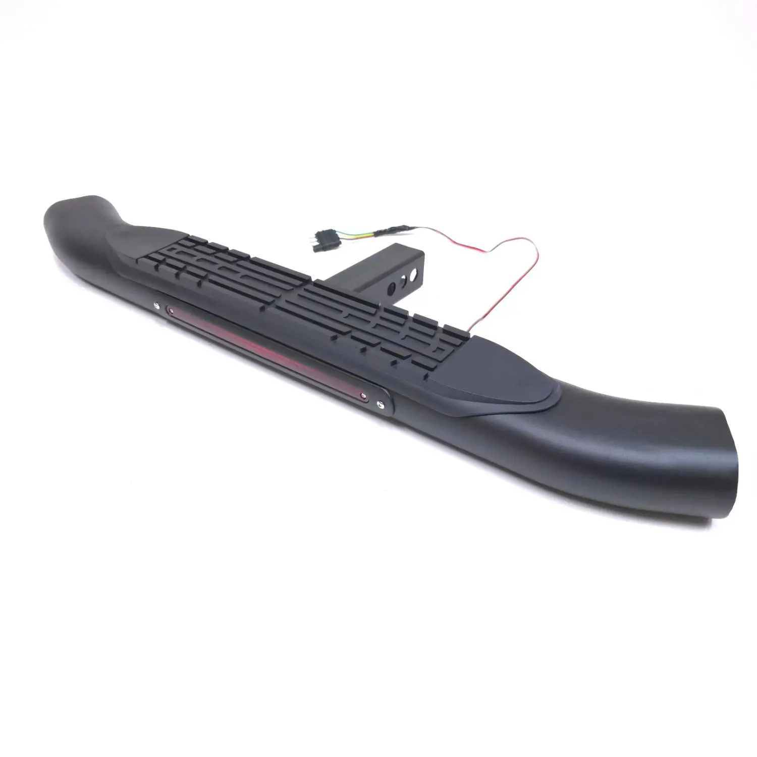 For 2" Receiver Steel Tow Hitch Step Bar Guard 36" Oval Brake 4-Pin Plug Black