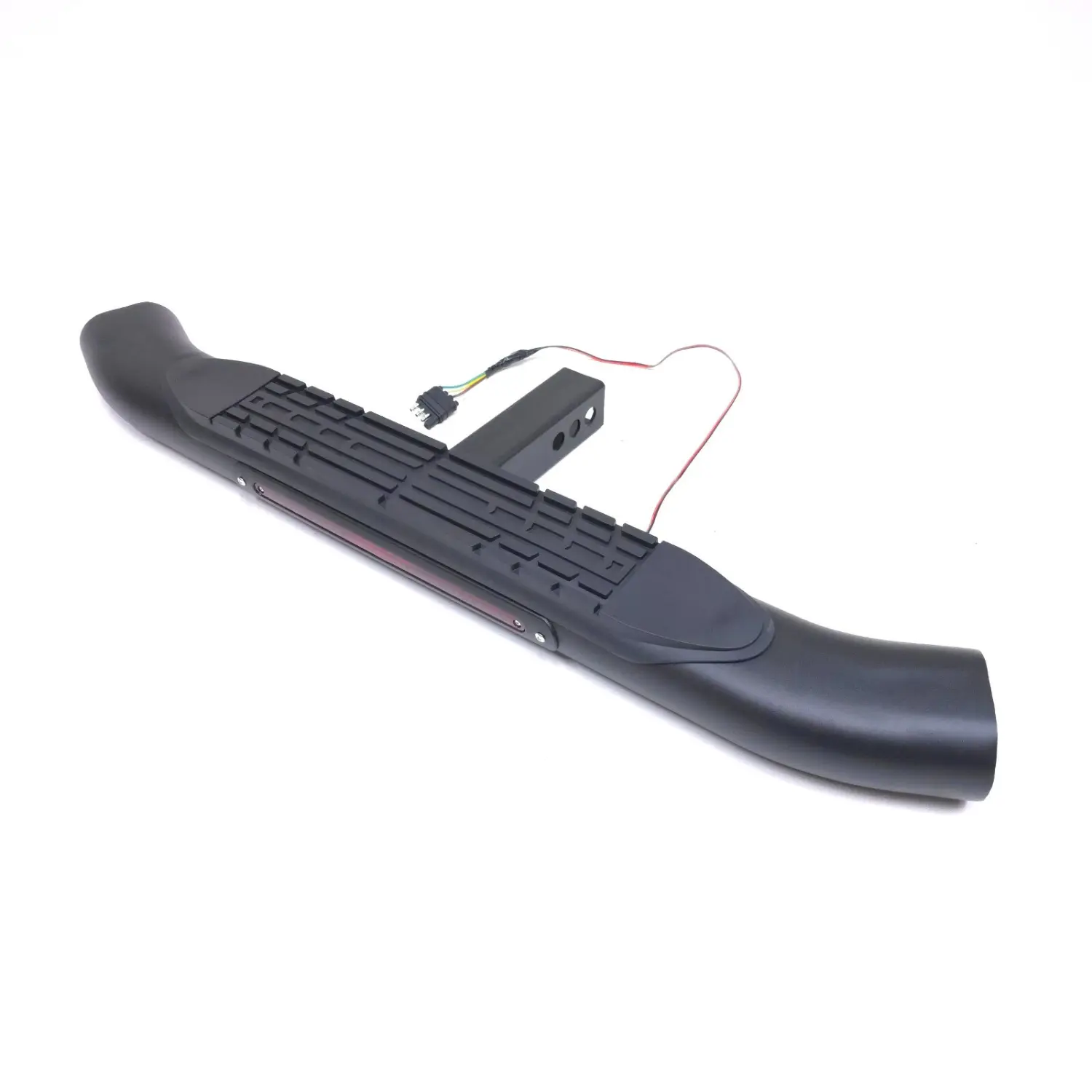 For 2" Receiver Steel Tow Hitch Step Bar Guard 36" Oval Brake 4-Pin Plug Black