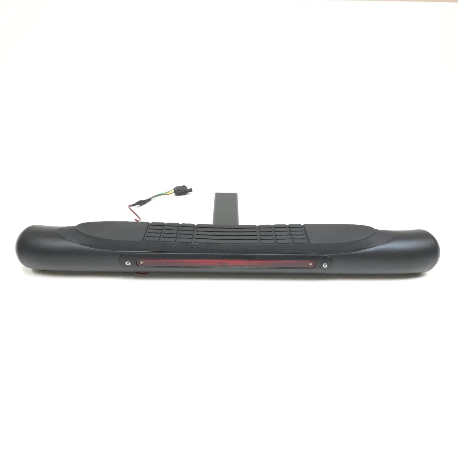 For 2" Receiver Steel Tow Hitch Step Bar Guard Black 28x3" LED Brake Light 4-pin