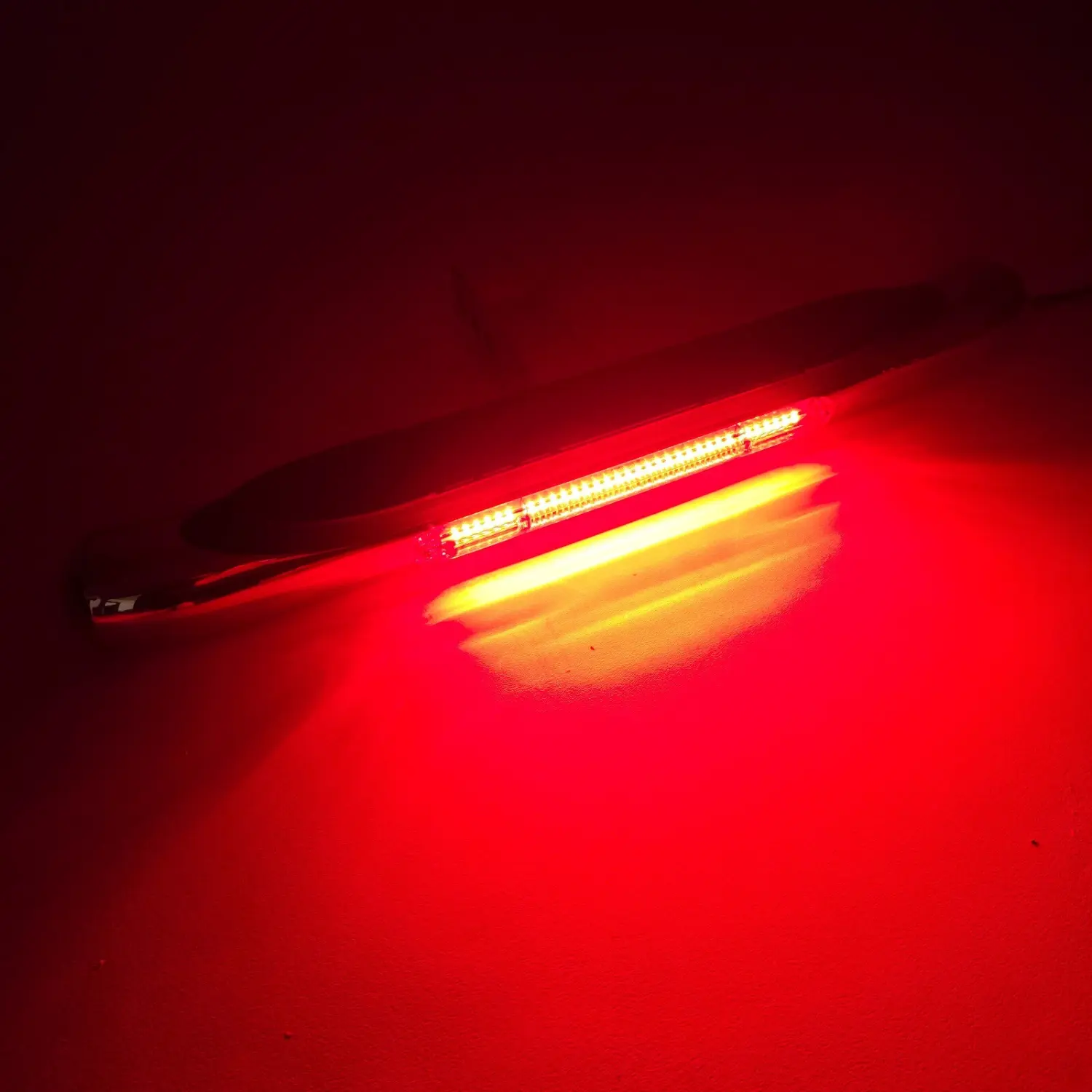 For 2" Receiver Steel Tow Hitch Step Bar Guard Chrome w/ LED Brake Light 28"x3"