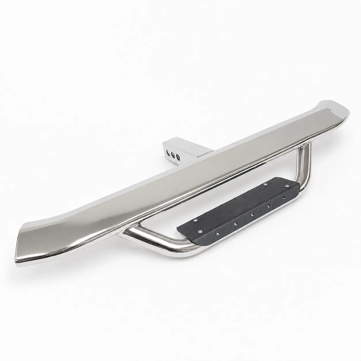 For 2" Receiver Truck Heavy Duty Tow Hitch Step Bar Guard Drop Step Slant Chrome