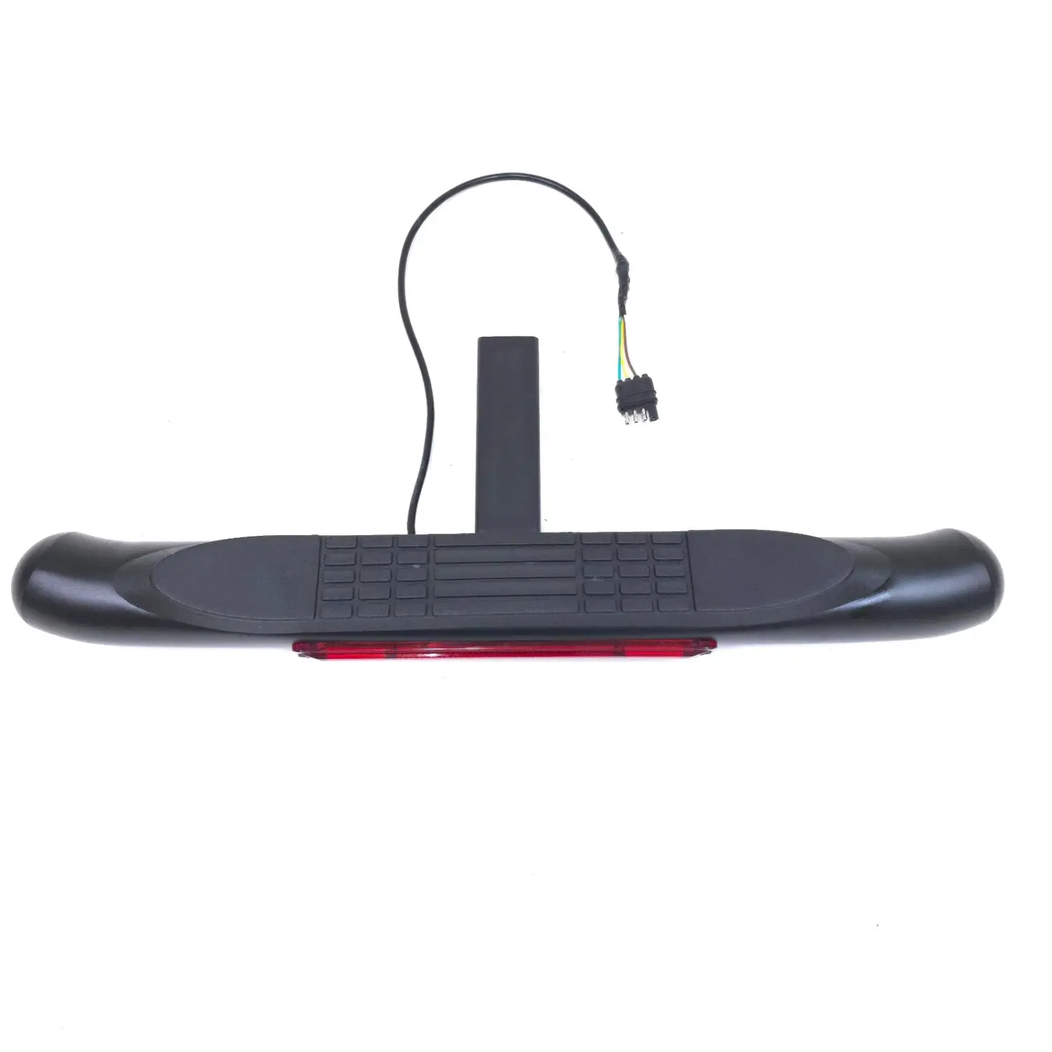 For 2" Receiver Truck Steel Tow Hitch Step Bar Guard Black 28x3" LED Brake 4-pin