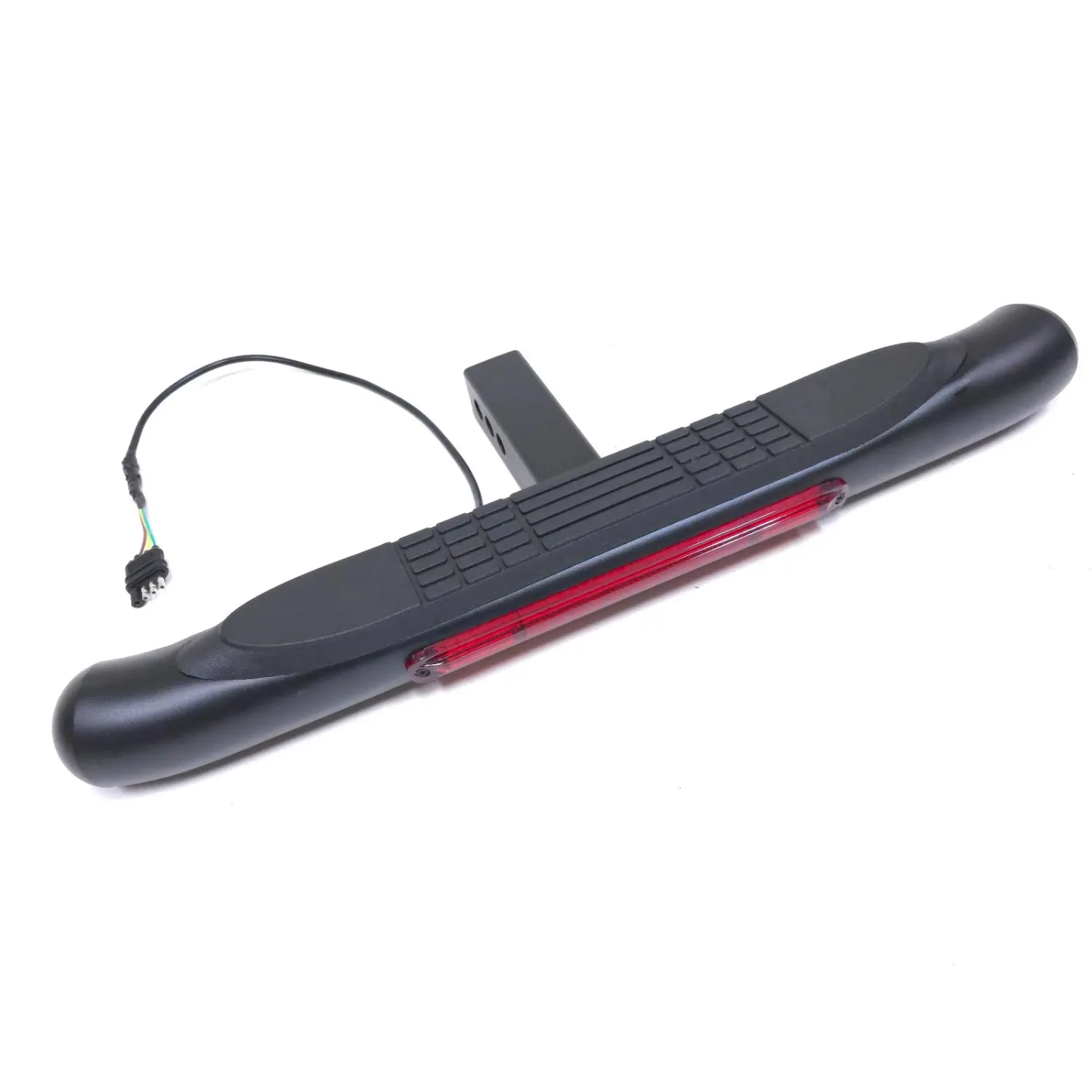 For 2" Receiver Truck Steel Tow Hitch Step Bar Guard Black 28x3" LED Brake 4-pin
