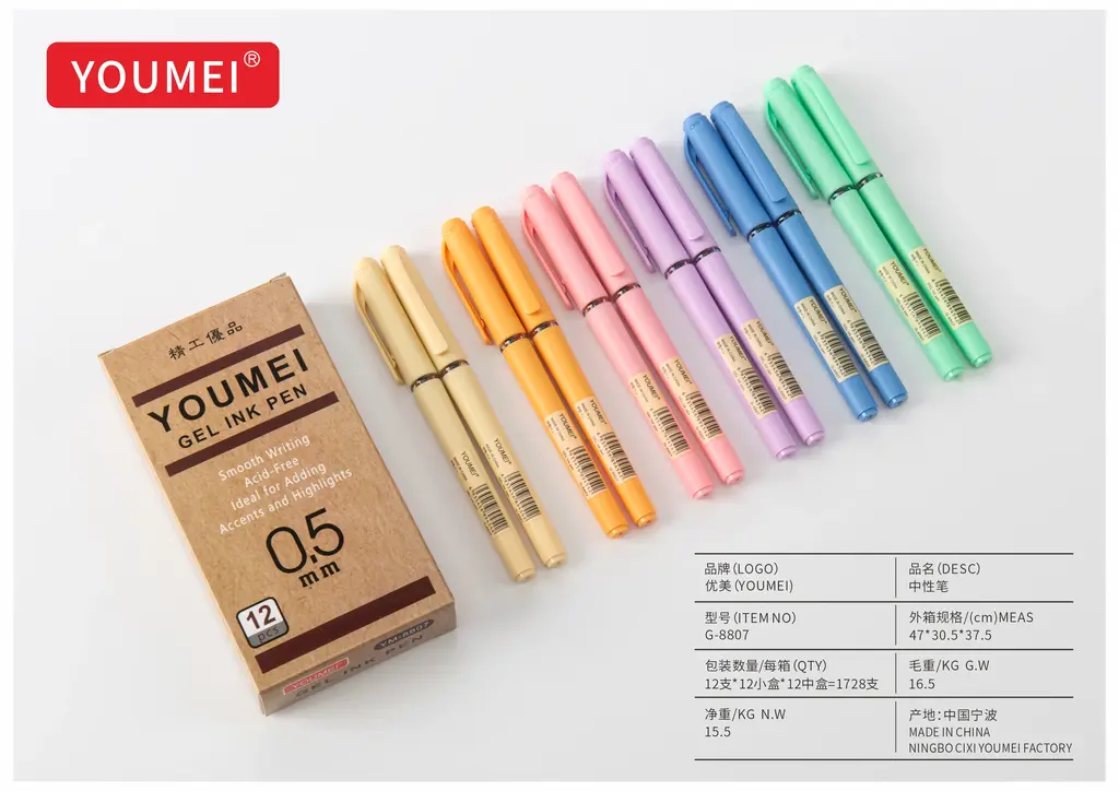 G-8807 Ballpoint Pen in Box / Flower Pattern