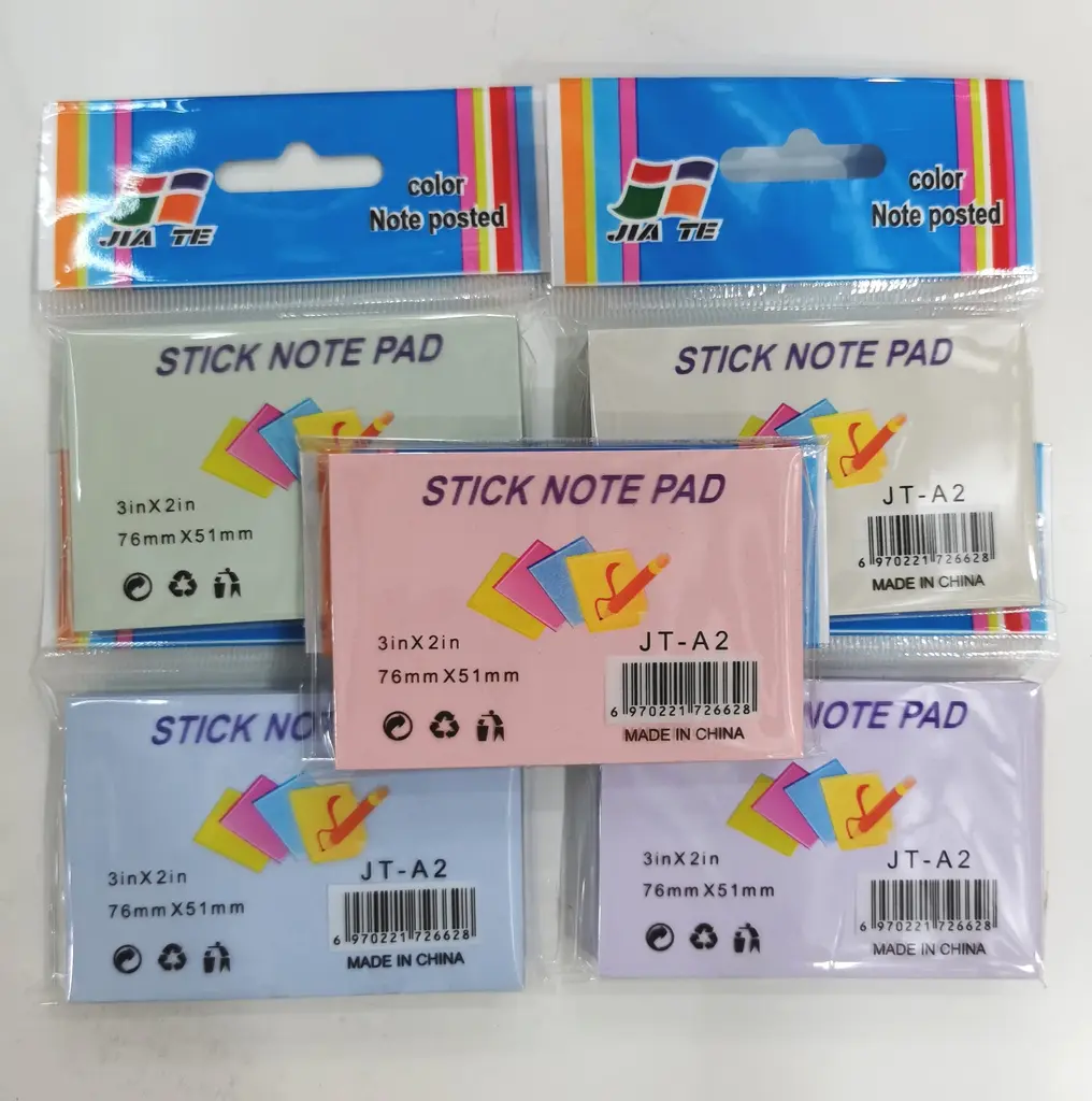 JT-A2 Marmorini 3*2 Single-Sided Post-it Notes, 100 Sheets