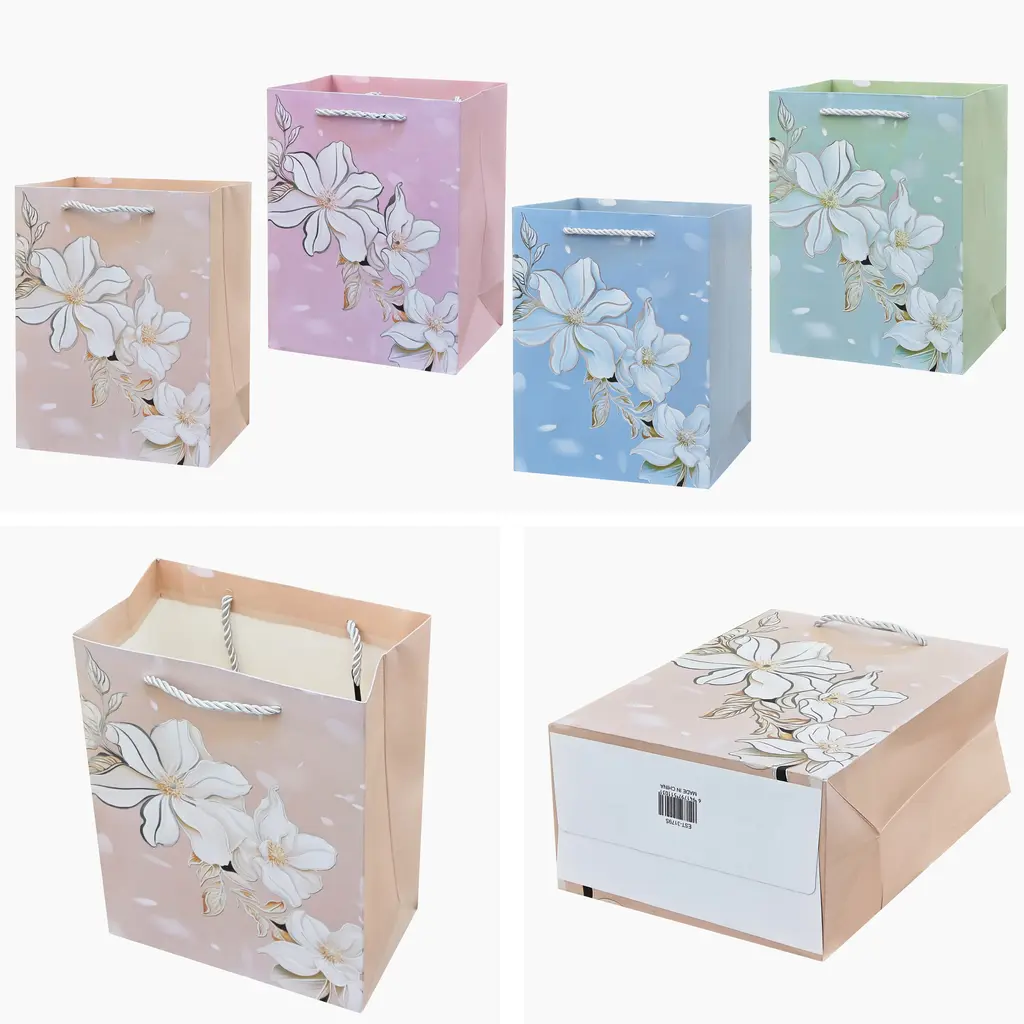 Purple Spanish Glitter Gift Bag - EST-3182M