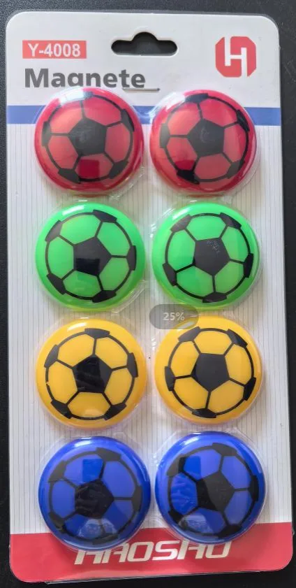 Y-4008 Football Magnetic Snap 8 pieces