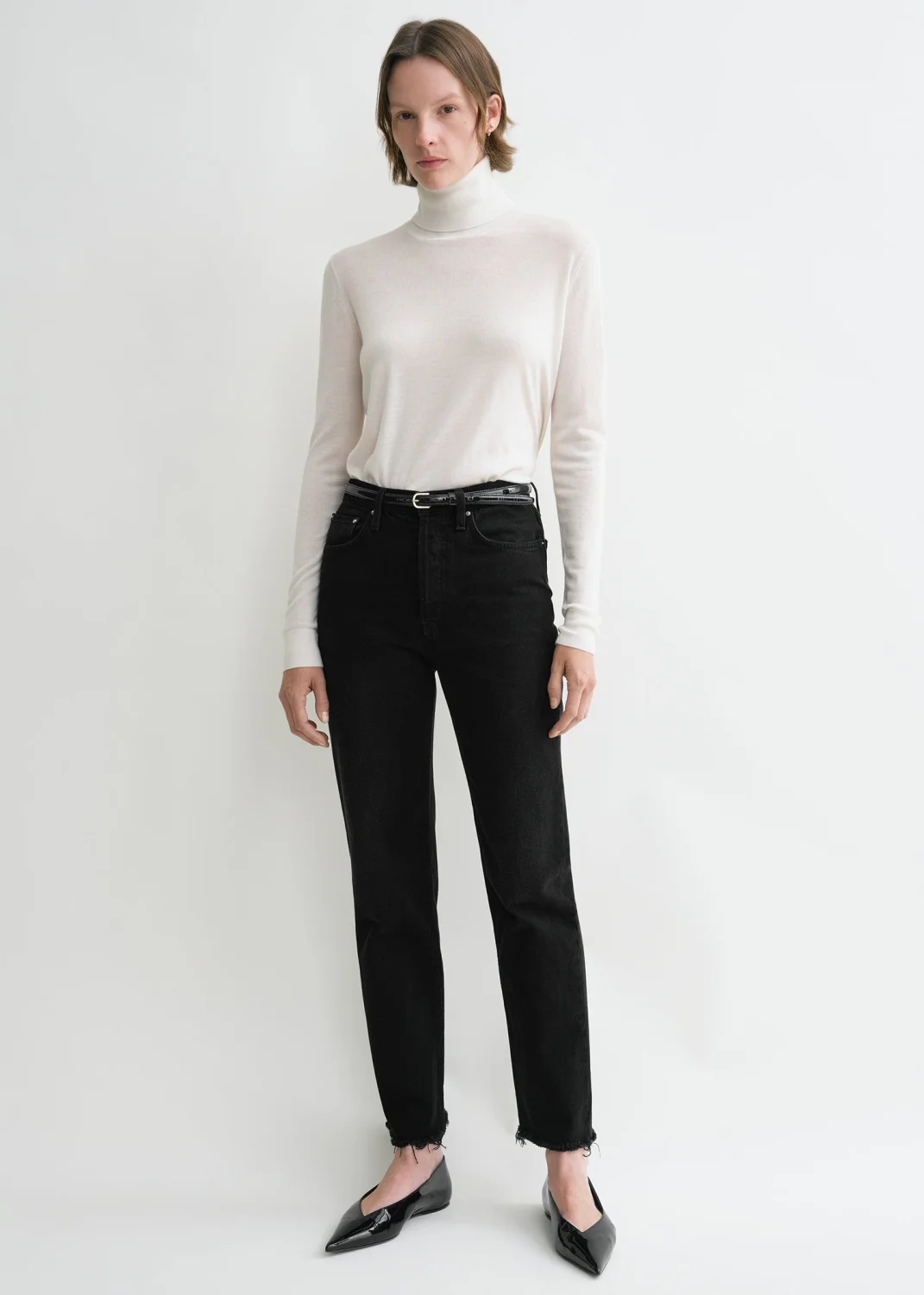 Classic Straight-Cut Denim Jeans